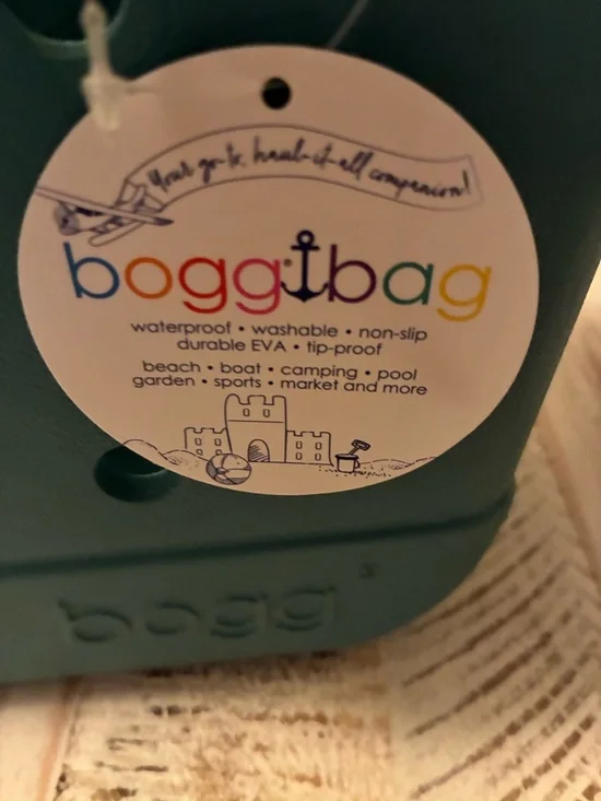 Bitty Bogg Bag Turquoise Carry Tote with Removable Pouch - Picture 8 of 12